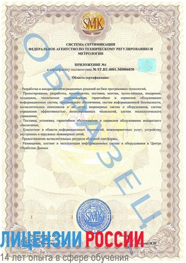 Образец сертификата соответствия (приложение) Кировск Сертификат ISO 27001